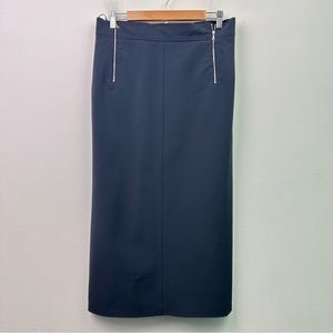 Elegant Navy Blue Pencil Skirt
